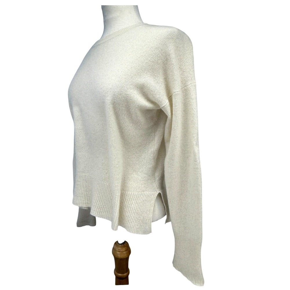 Theory Cream Crewneck Turtleneck Sweater - Picture 6 of 8
